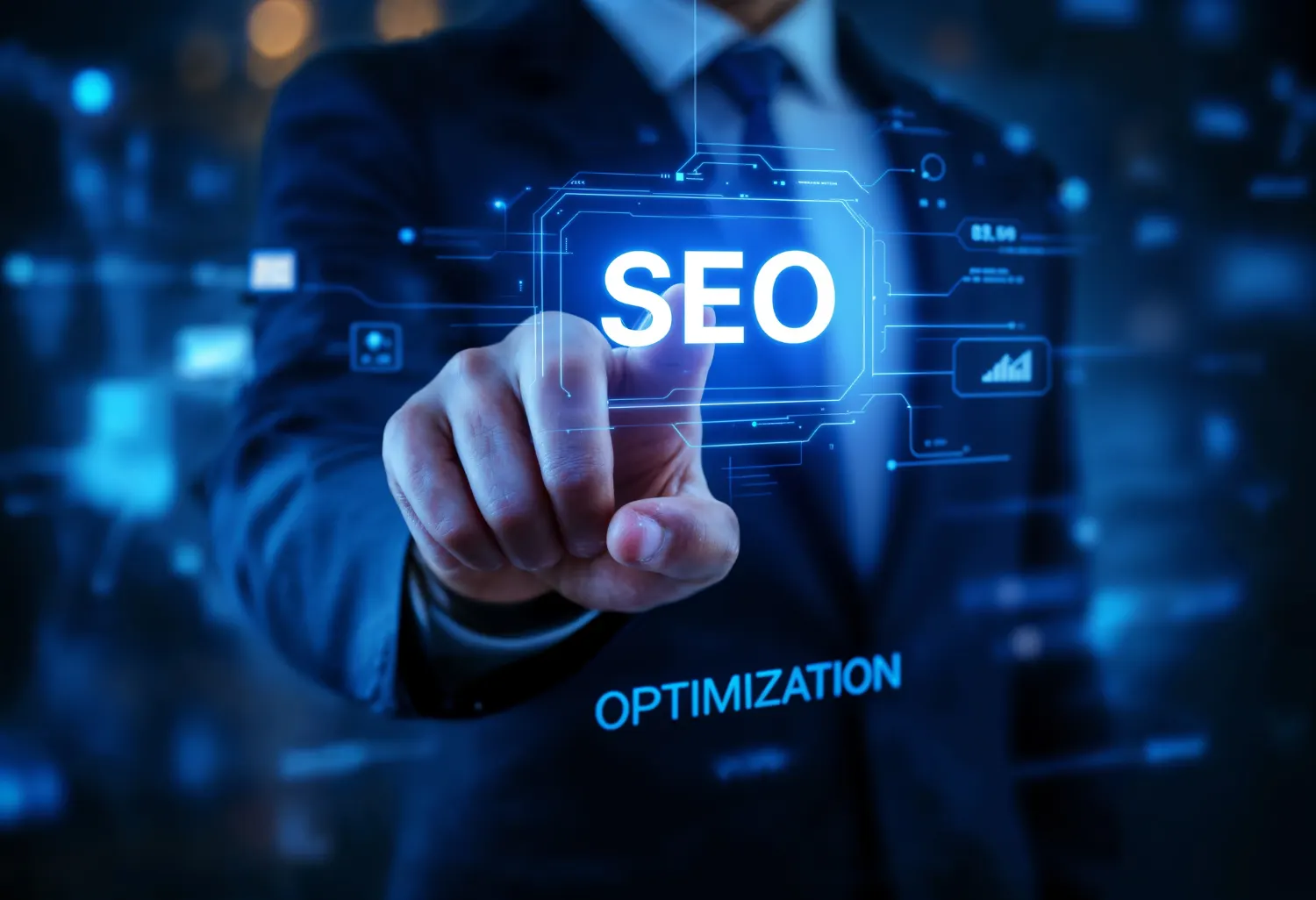 SEO expert optimizing digital web positioning strategy